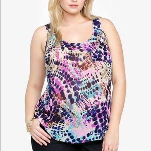 Torrid Tie Dye Print Chiffon Tank Top -Size 2